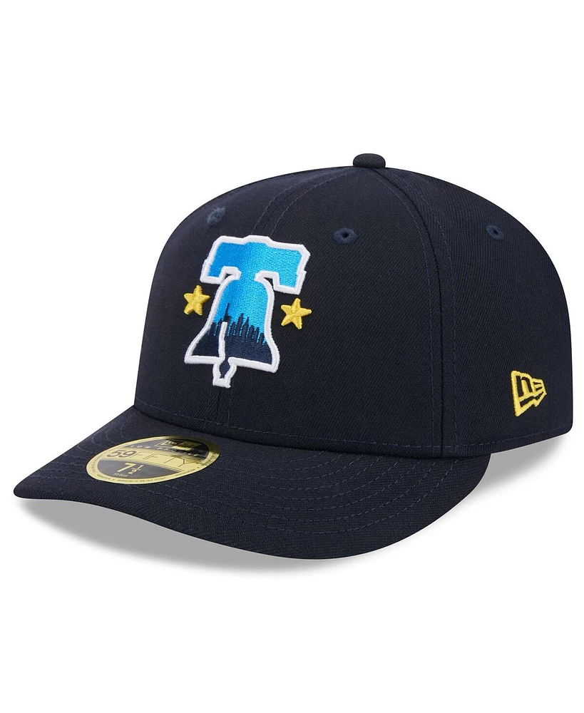 New Era Men's Navy Philadelphia Phillies 2024 City Connect Low Profile 59FIFTY Fitted Hat