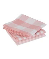 Design Imports Gingham Check Kitchen Collection, Pink, Dishtowel Set