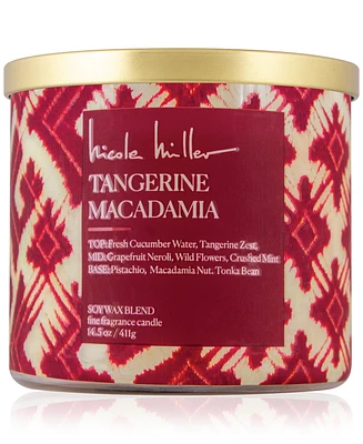Nicole Miller Tangerine & Macadamia Candle, 14.5 oz.