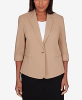 Alfred Dunner Women's featuring long sleeves Classic Fit Jacket