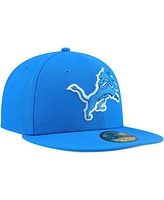 New Era Men's Blue Detroit Lions Team Basic 59FIFTY Fitted Hat