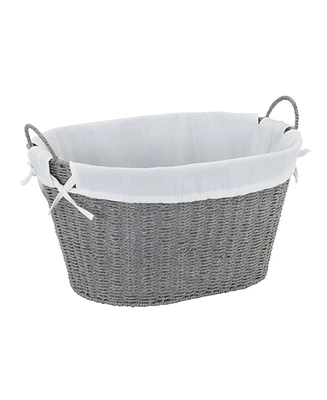 Household Essentials Woven Laundry Basket with Handles and Liner