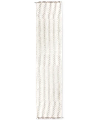 Ritz Metallic Textured Fringed Table Runner, 14" x 72"