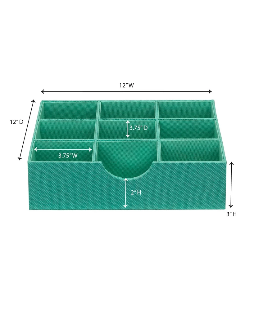 Household Essentials 9-Compartment Drawer Organizers Pack of 2