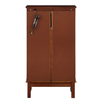 Lighted Cherry Curio Cabinet, Adjustable Shelves
