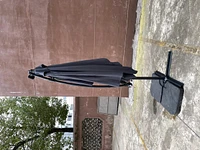 Solar Powered Led Patio Umbrella, 8 Ribs