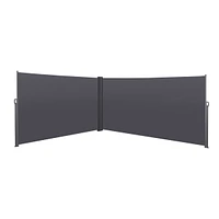 276" X 71"Retractable Side Awning, Waterproof & Uv-Resistant, Privacy Screen