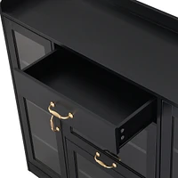 Modernist Side Cabinet, Freestanding Shoe Rack, Versatile Display Cabinet