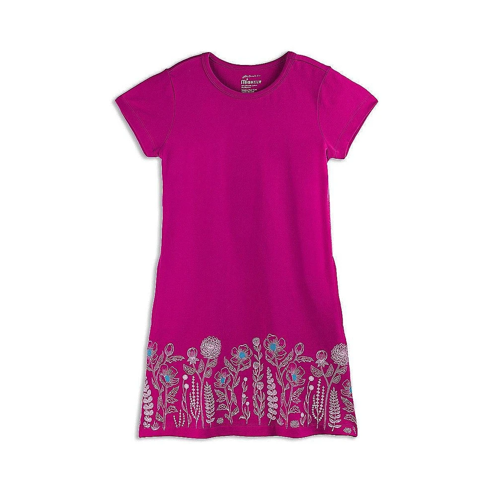 Mightly Toddler Girls Fair Trade Organic Cotton Short Sleeve T-Dress