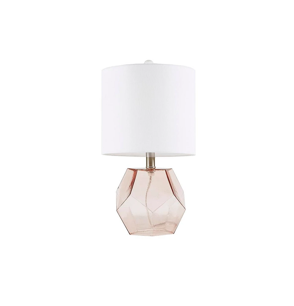 Simplie Fun Bella Geometric Glass Table Lamp