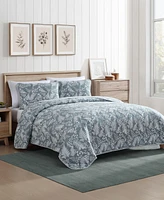 Closeout! Eddie Bauer Fern Garden Reversible Piece Quilt Set