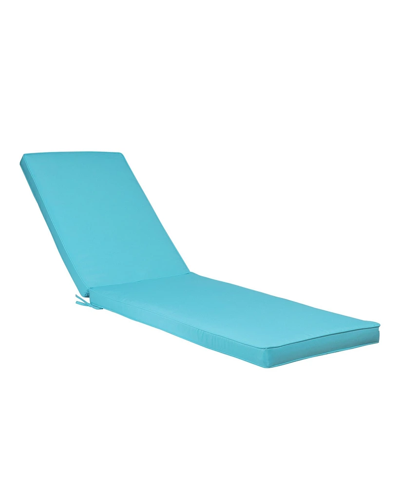 Simplie Fun 1 Piece Sky Blue Outdoor Lounge Chair Cushion