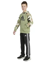 adidas Big Boys Camo Colorblocked Pullover Hoodie