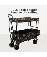 Streamdale Furniture Outdoor Garden Park Utility Kids Wagon Portable Beach Trolley Cart Camping Foldable Folding Wagon