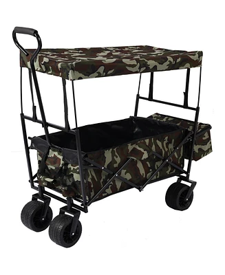 Streamdale Furniture Outdoor Garden Park Utility Kids Wagon Portable Beach Trolley Cart Camping Foldable Folding Wagon