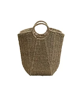 Household Essentials Natural Seagrass Basket with Handles