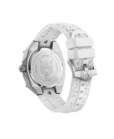 Plein Sport Men's Thunder Force Three Hand Quartz White Silicone 47MM