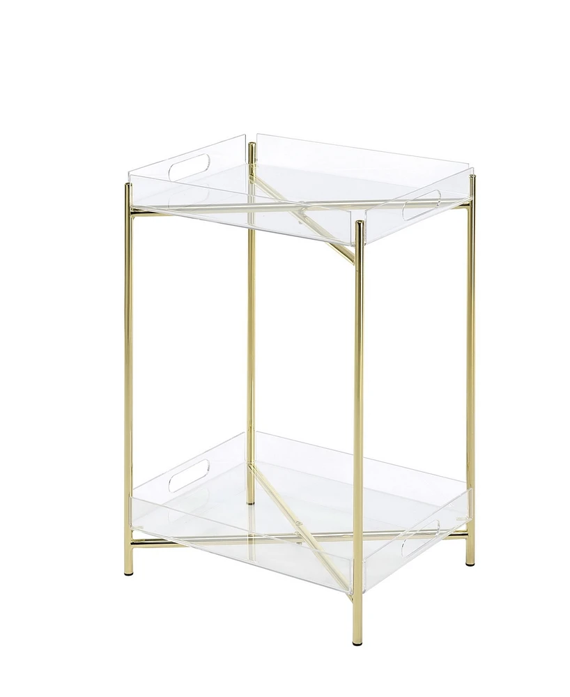 Fox Hill Trading Dixon 15" Square Acrylic End Table