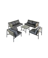 Simplie Fun Outdoor Luxury Rattan Wicker Furniture Set