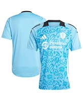 Adidas Men's Blue Seattle Sounders Fc 2024 One Planet Pre-Match Top