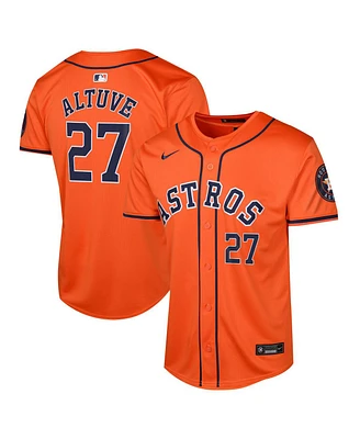 Nike Big Boys and Girls Jose Altuve Orange Houston Astros Alternate Limited Player Jersey