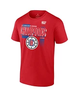 Fanatics Men's Red La Clippers 2024 Pacific Division Champions Locker Room T-Shirt