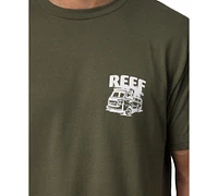 Reef Men's Cotton Logo Santa Skeleton Graphic T-Shirt