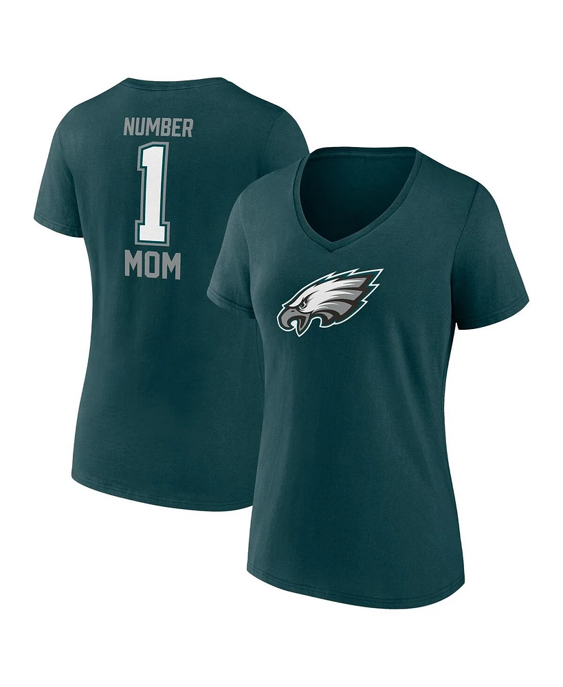 Fanatics Women's Branded Midnight Green Philadelphia Eagles Mother's Day V-Neck T-Shirt