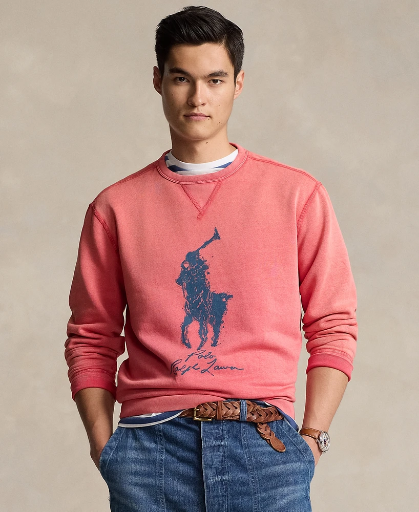 Polo Ralph Lauren Men's Big Pony Garment-Dyed Fleece Sweatshirt