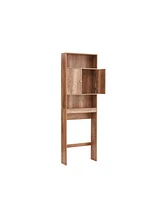 Streamdale Furniture Home Bathroom Shelf Over-The-Toilet, Bathroom Spacesaver, Bathroom, Toilet Storage Cabinet, Wood