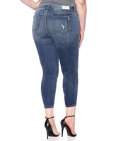 Slink Jeans Plus Mid Rise Ankle Skinny