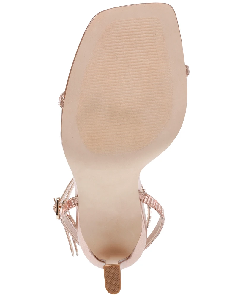 Steve Madden Women's Thierry Ankle-Wrap Rhinestone Dress Sandals