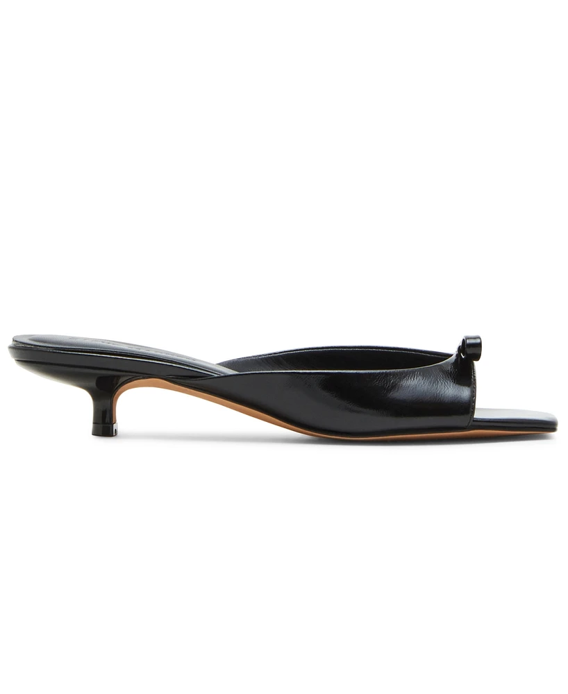 Steve Madden Women's Meme Bow Detailed Kitten-Heel Sandals