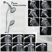 Stainless Steel Dual Shower Head Set
