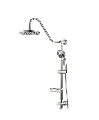 Streamdale Furniture Shower Head With Handheld Shower System With 8" Rain Shower Head