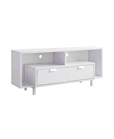 Simplie Fun Tv Stand White for Home or Office Use