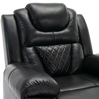 Home Theater Seating Manual Recliner Chair With Led Light Strip For Living Room, Bedroom