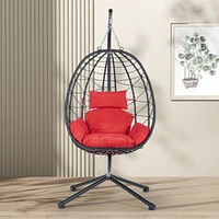 Egg Chair with Stand for Indoor and Outdoor Use