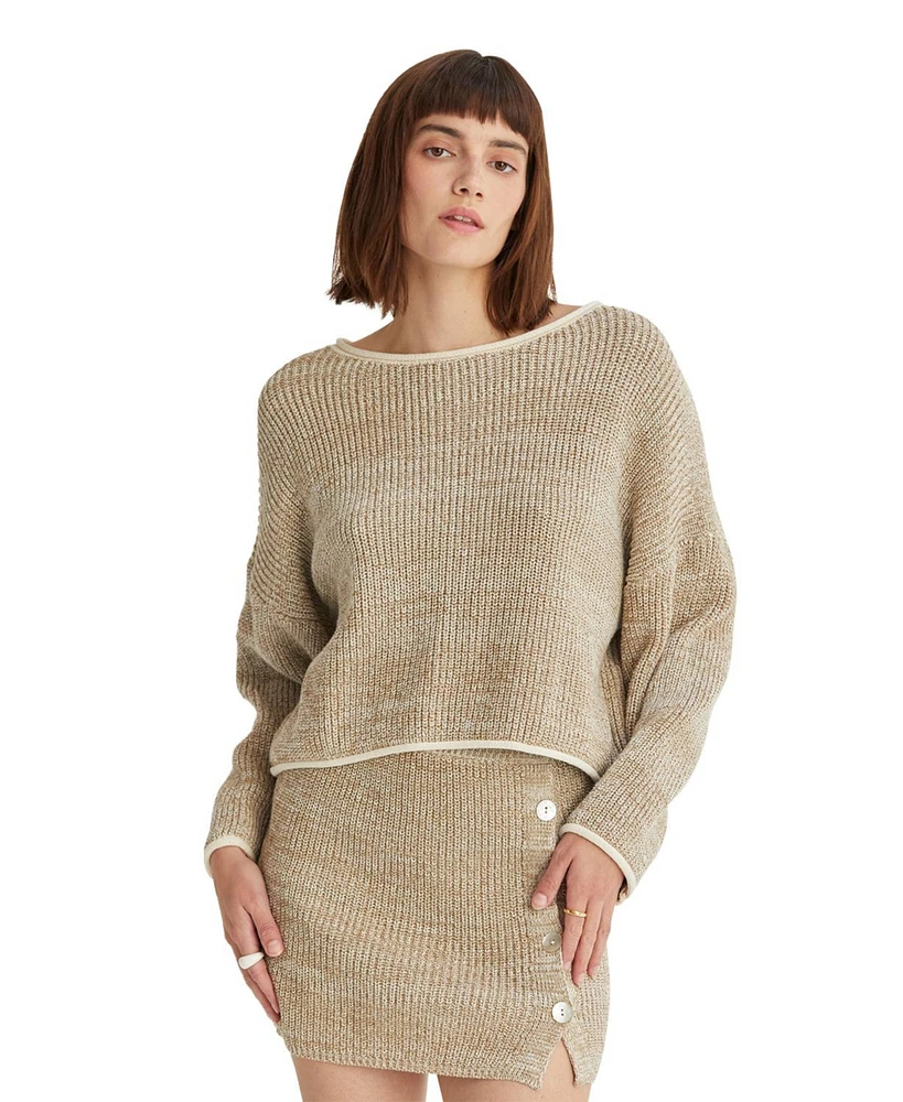 Crescent Women's Charli Two Tone Sweater Top
