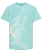 Jordan Big Boys Gradient Stacked Short Sleeve Tee