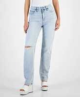 I.n.c. International Concepts Women's High-Rise Straight-Leg Jeans, Created for Macy's