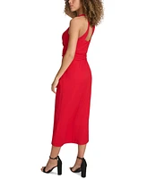 Siena Women's Faux-Wrap Midi Dress