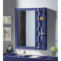 Streamdale Furniture Cargo Vanity Mirror, Blue