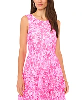 Vince Camuto Women's Floral Ruffled Tiered Maxi Dress