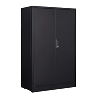 Lockable Metal Storage Cabinet with Adjustable Shelf