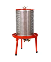 Simplie Fun Hydraulic Fruit Wine Apple Press 5.3Gallon/20L - Stainless Steel For Wine Cider Making