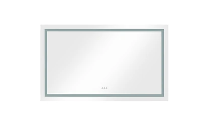 Streamdale Furniture 48 X 36 Inch Led Mirror Bathroom Vanity Mirrors With Lights, Wall Mounted Anti-Fog Memory