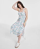 On 34th Women's Printed Empire-Waist Midi Dress, Created for Macy's