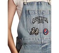 Lucky Brand Women's Grateful Dead Cutoff Shorts Overalls