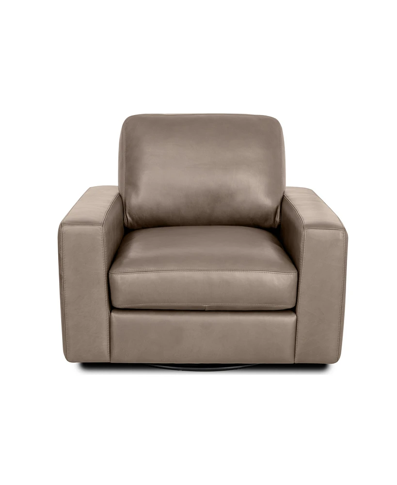 Matera 40" Leather Swivel Chair